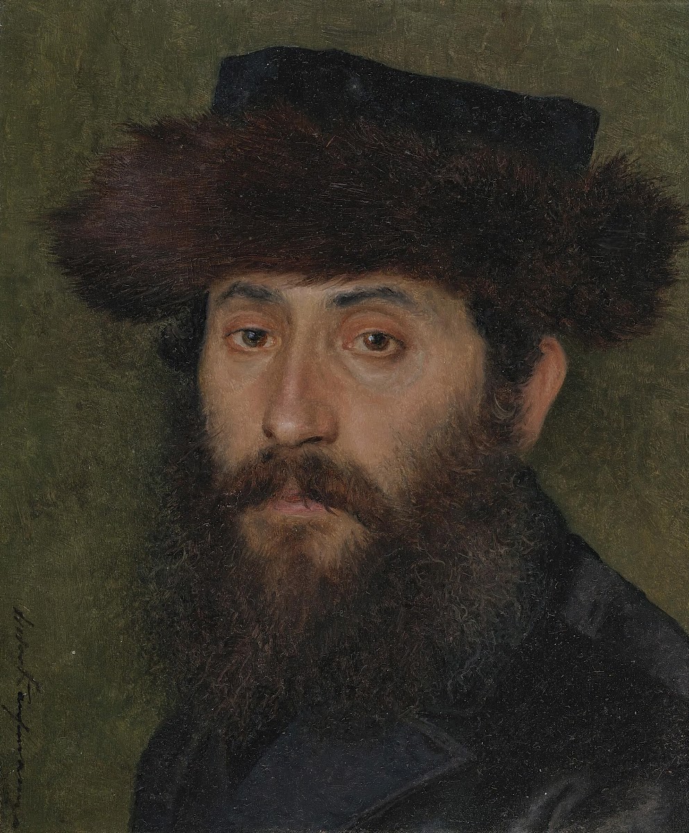 Portrait of a manwith streimel