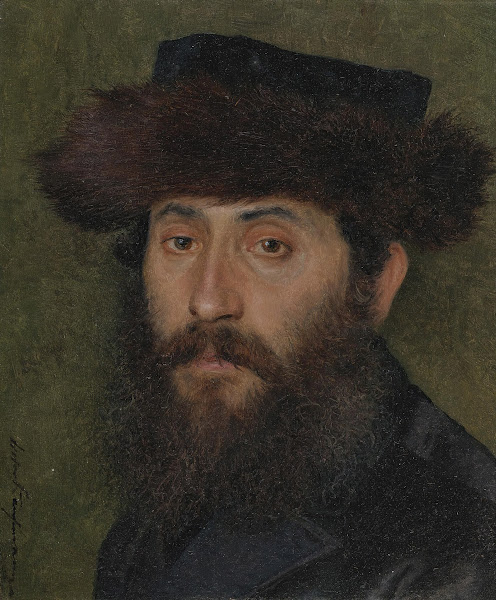 Portrait of a manwith streimel