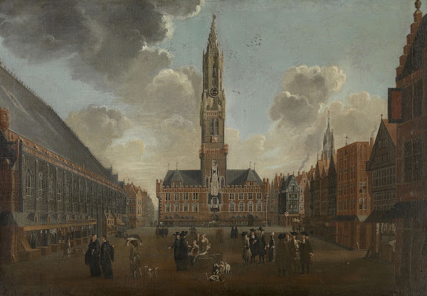 The Market Square in Bruges circa 1696