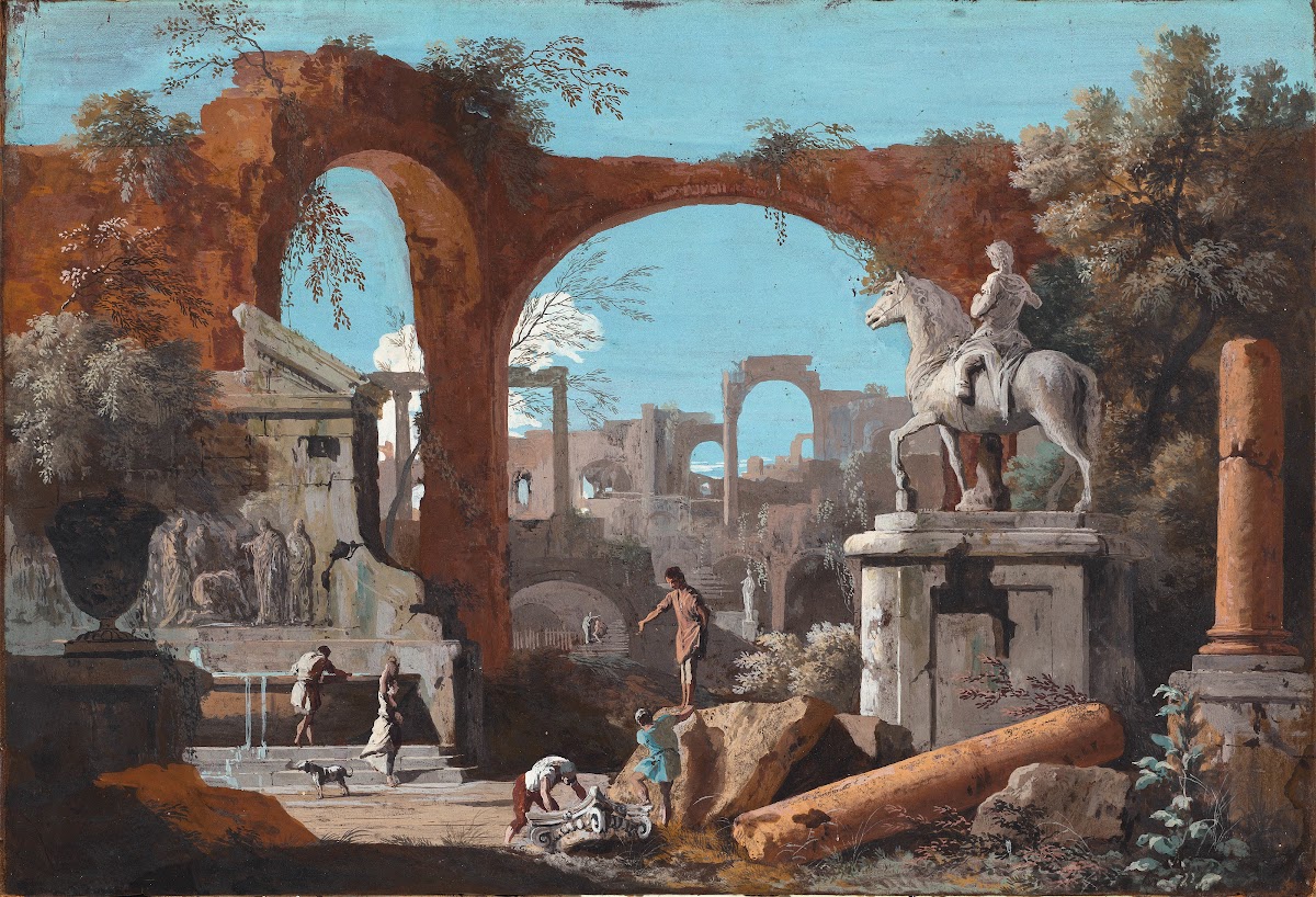 A Capriccio of Roman Ruins 1727 1729