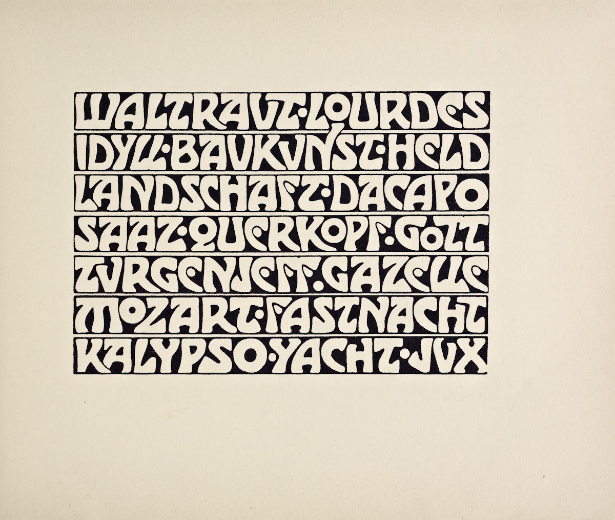 Beispiele kunstlerischer Schrift Pl060 1900