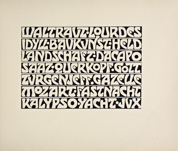 Beispiele kunstlerischer Schrift Pl060 1900