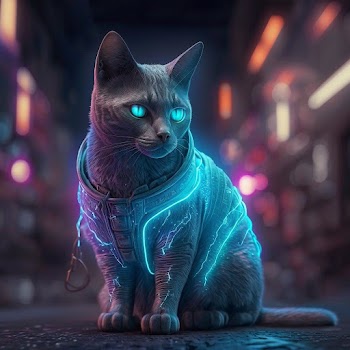 Cyberpunk Cat Picture