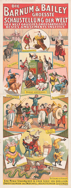 Die Barnum  Bailey groesste schaustellung der welt Eine menge spassmacher in ein