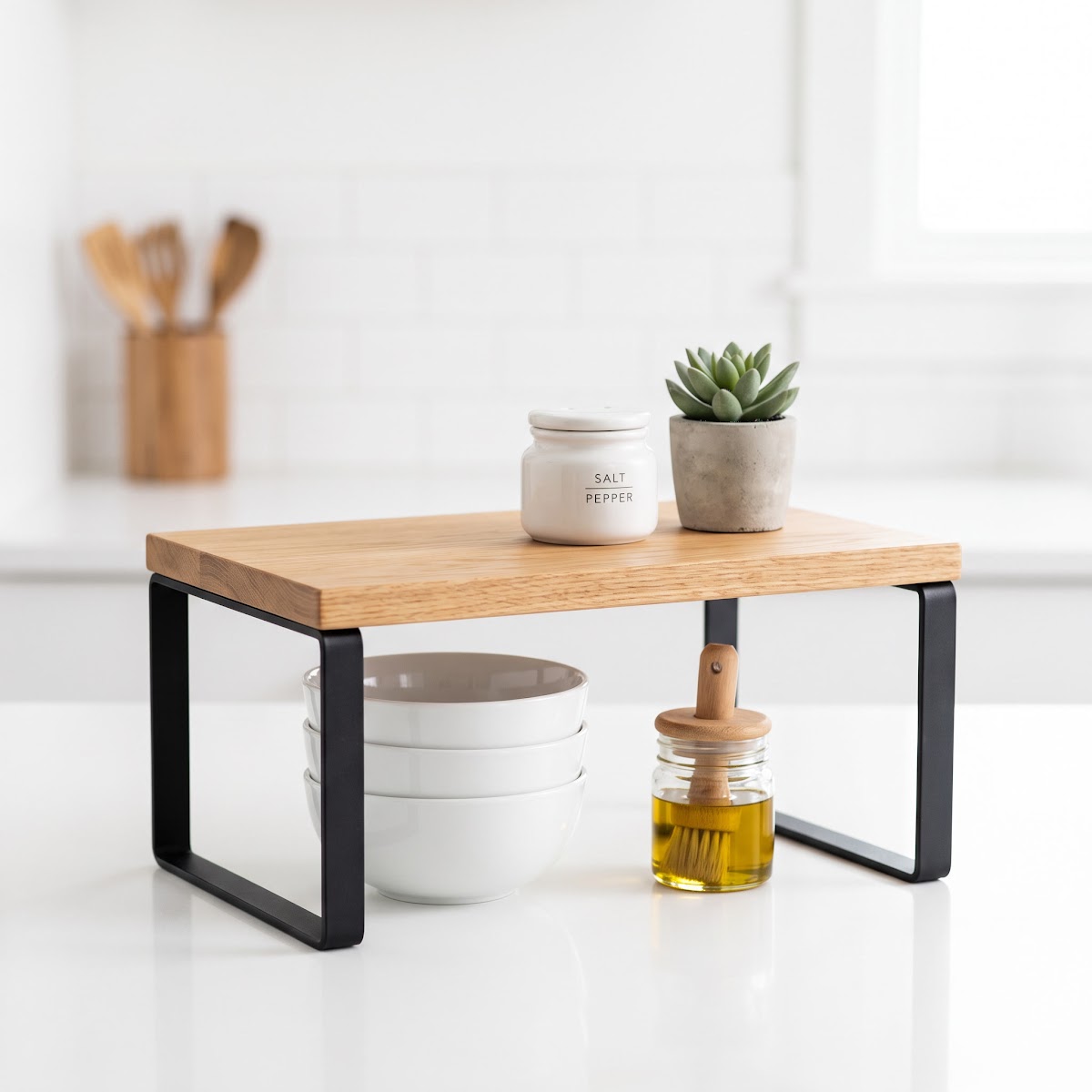 Best Kitchen Shelf Risers for Cabinets (2026) - BEST COMPACT — PRODUCT SHOT