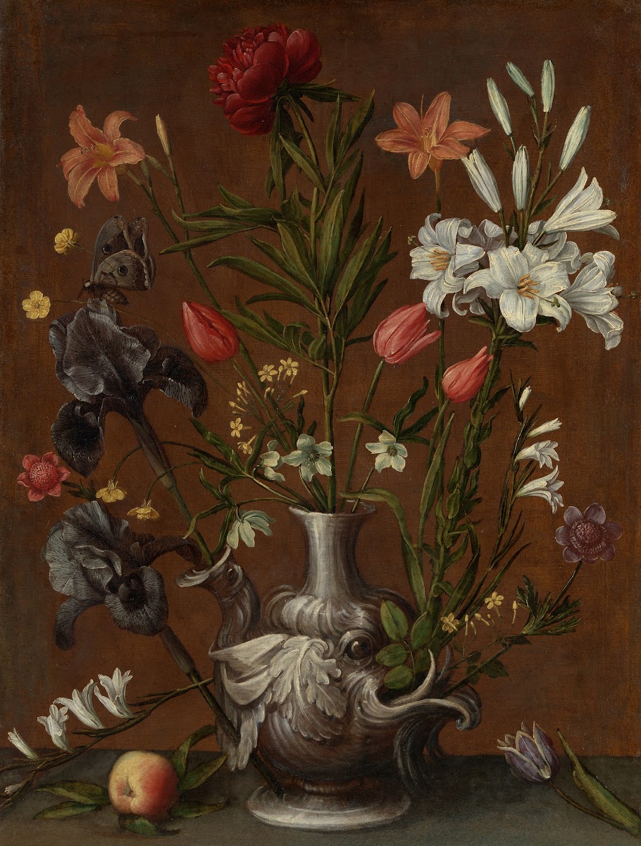 Flowers in a Grotesque Vase ca 1635