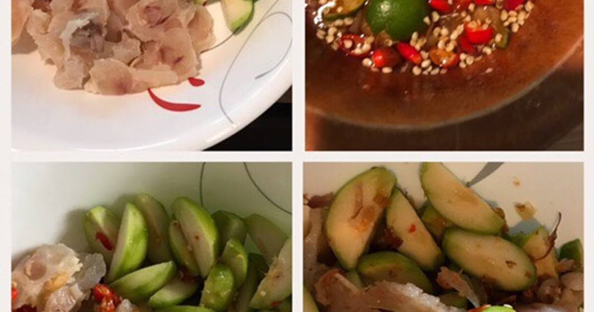 Cóc trộn gân bò