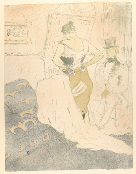 Fastening a Corset 1896
