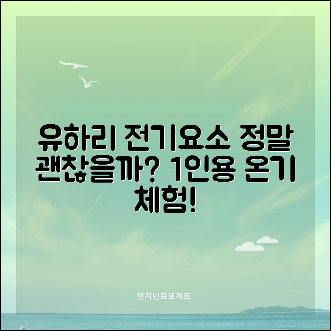 1인용 전기요소 유하리, 정말 괜찮을까요?