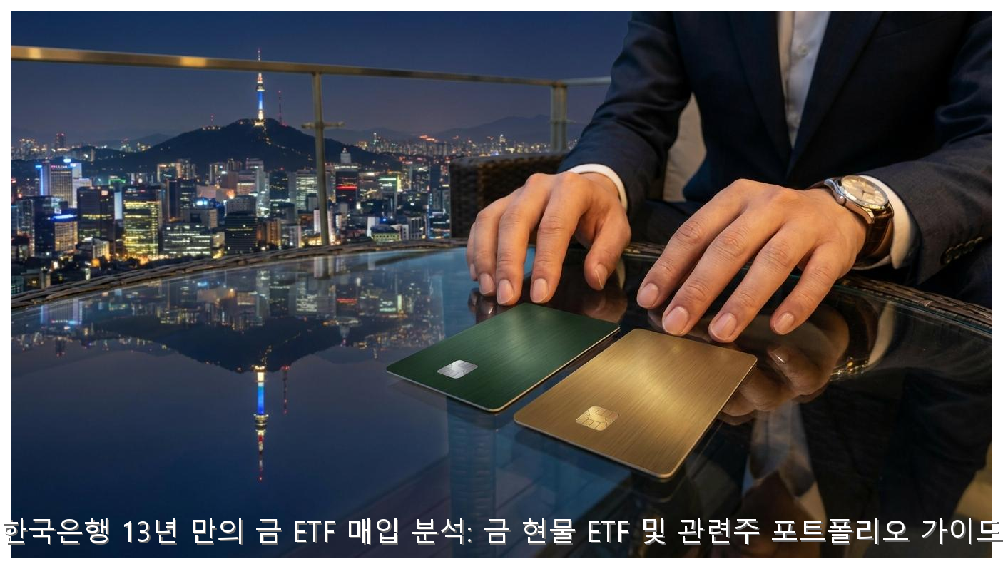 한국은행 13년 만의 금 ETF 매입 분석: 금 현물 ETF 및 관련주 포트폴리오 가이드 핵심 안내 및 분석 인포그래픽 (5)