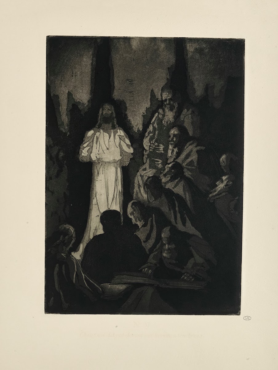 N 37  Christ est debout devant ces hommes ténébreux 1935