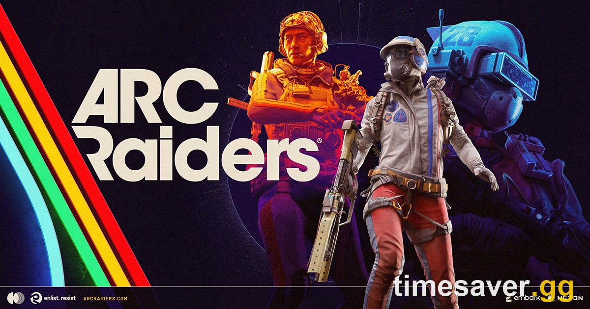 ARC Raiders official key art — Raiders geared up for a topside run