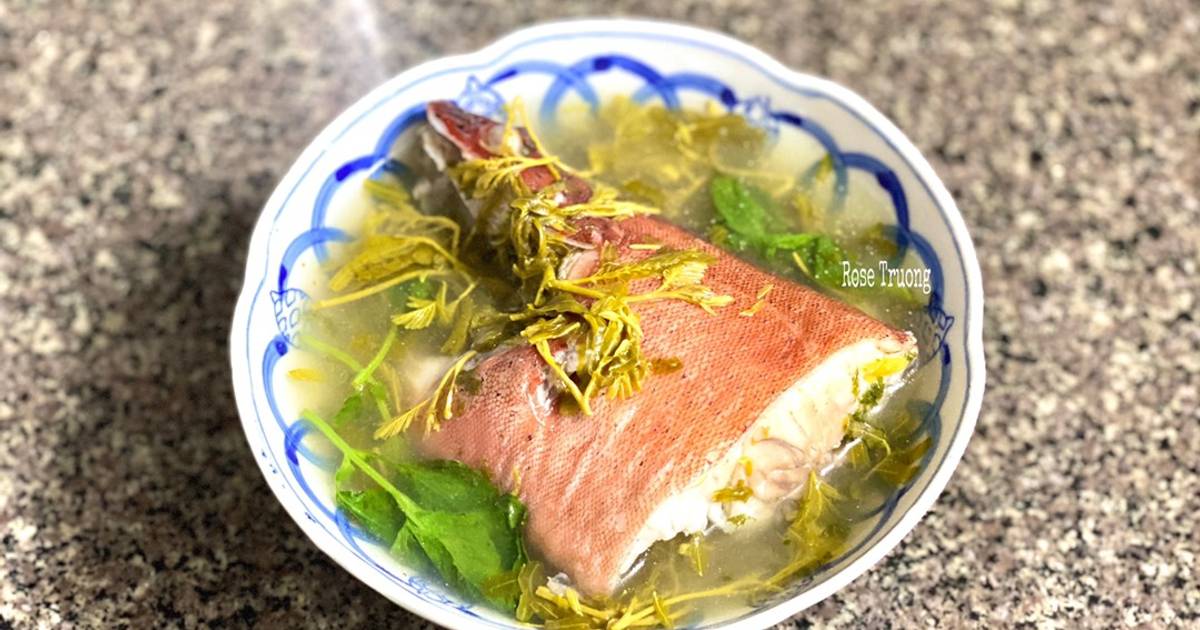 Cá Mú Đỏ Nấu Lá Me