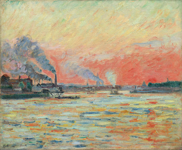 Confluent de la Seine et de la Marne à Ivry 1889