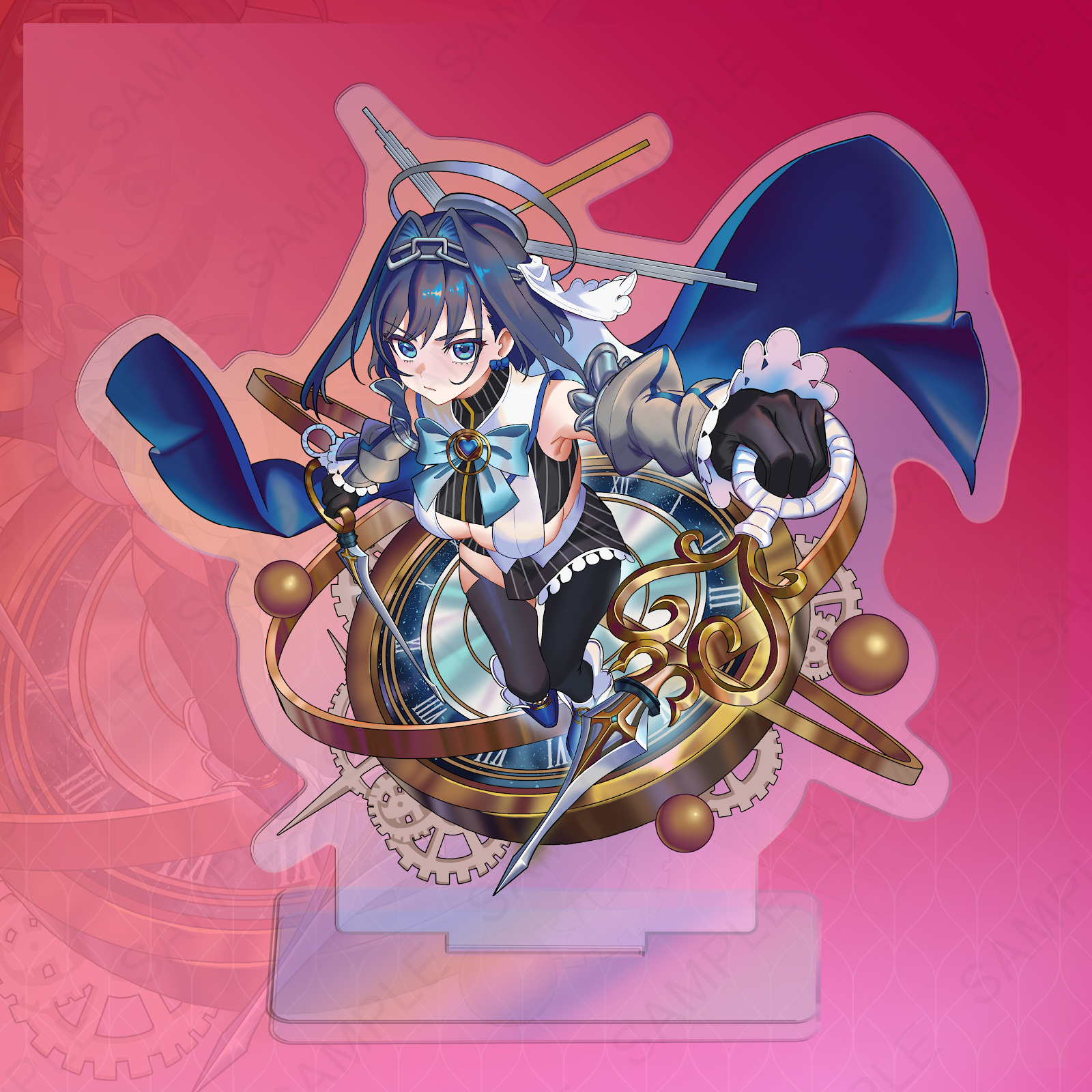 Ouro Kronii Iridescent Standee by Fluffycatfish