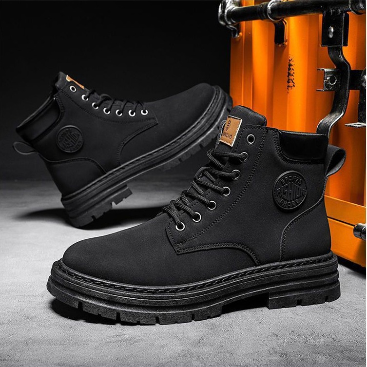 Herren Martin-Stiefel, Vintage-Stil, rutschfest