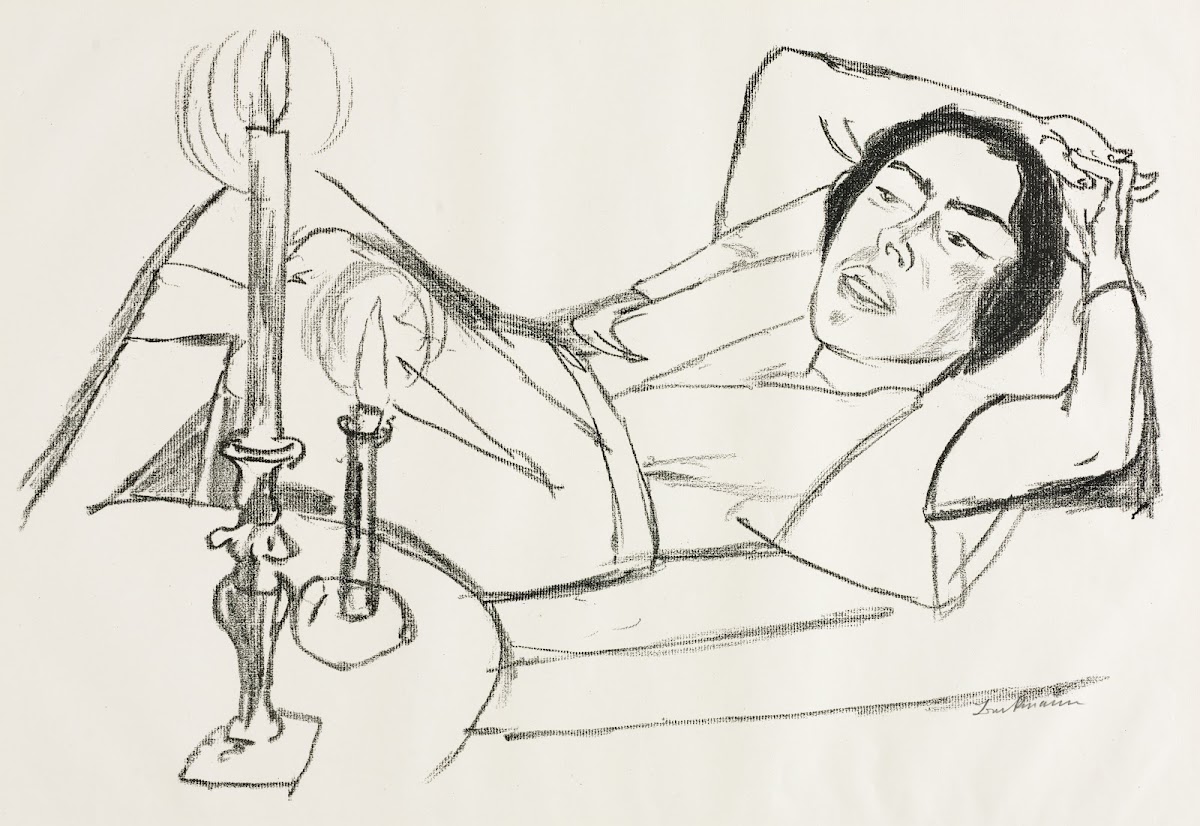 Reclining Woman Portrait of Johanna Loeb 1922