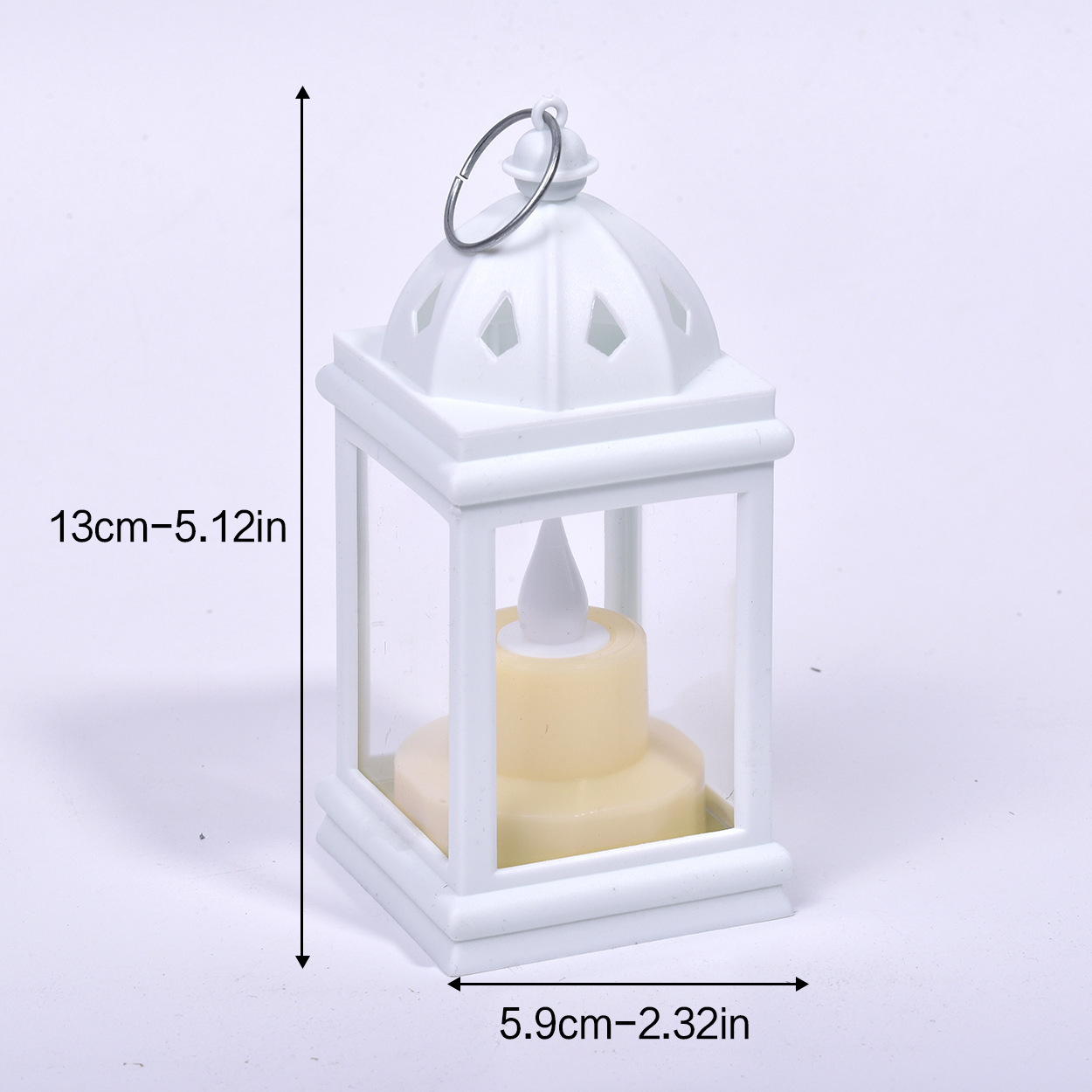 Decorative LED lantern in retro style