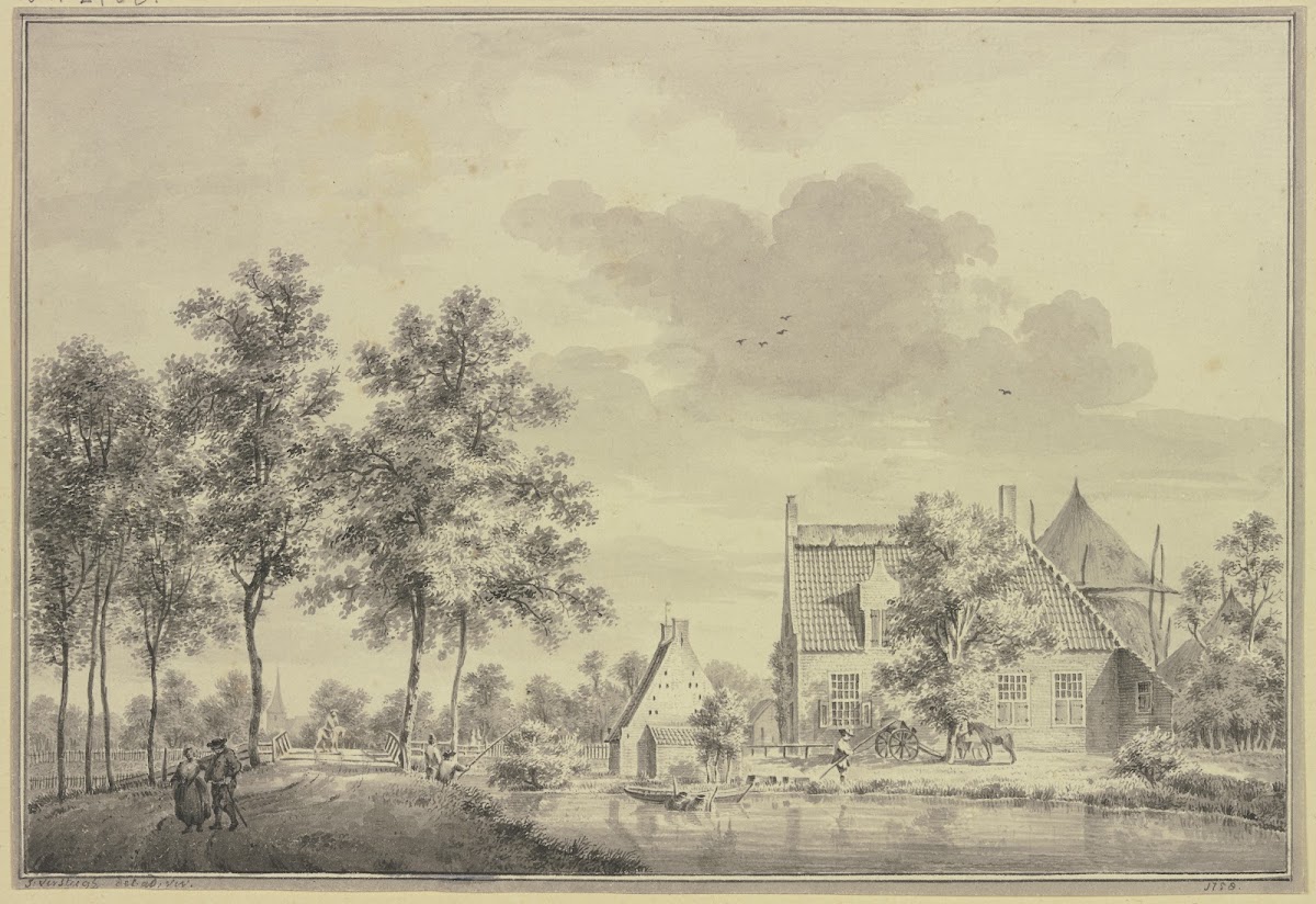 De Hamse brug by Thiel 1750