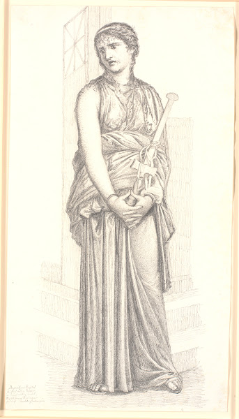 Medea med sværdet i hånden hel figur 1838  1841