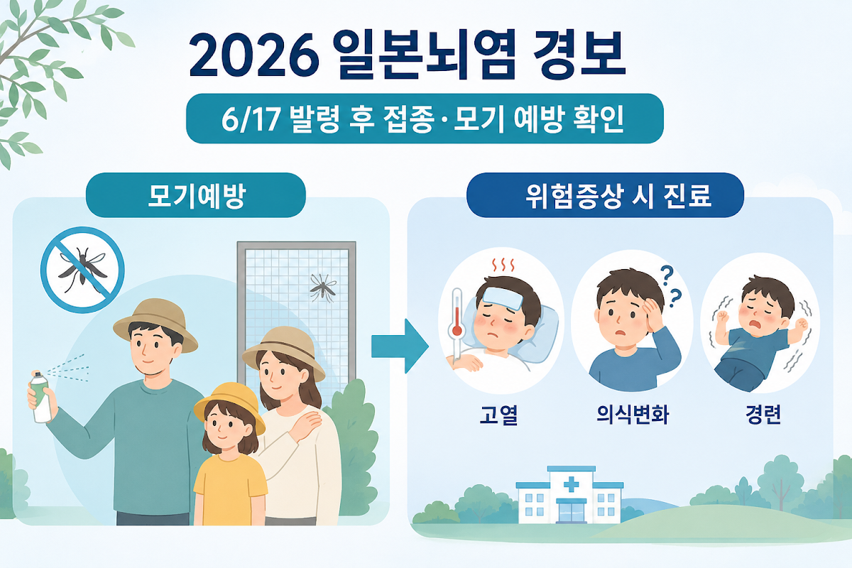 일본뇌염 예방수칙과 진료가 필요한 위험 신호