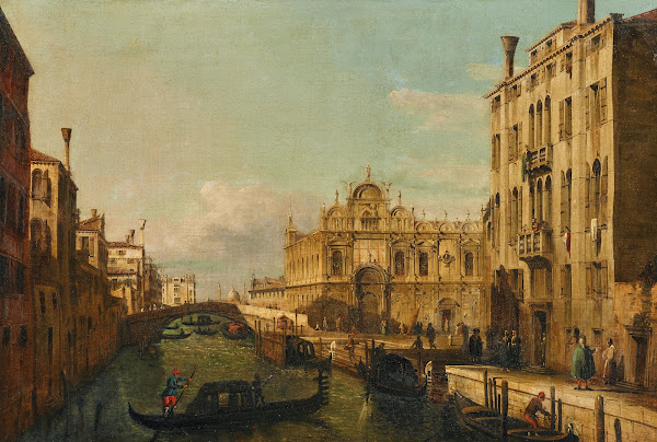 Venice the Rio dei Mendicanti and the Scuola di San Marco