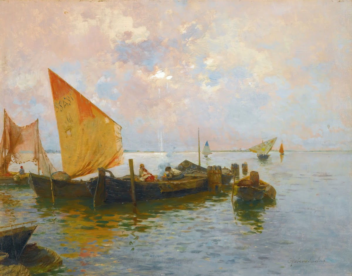Sailing Boats On The Lagoon Venice