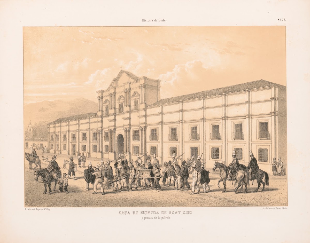 Casa de moneda de Santiago y presos de la policia 1844 1860