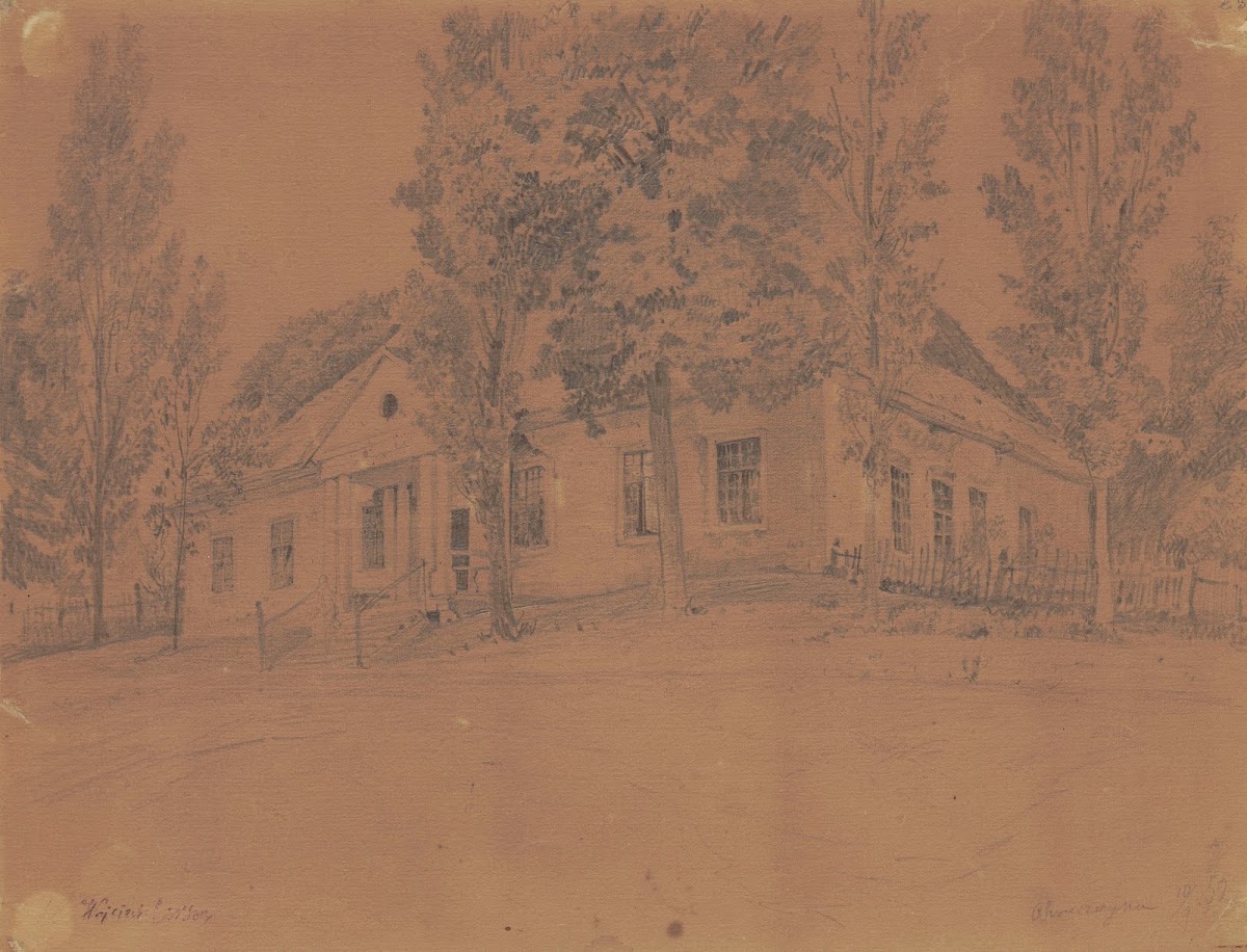Stary dwór w Chruszczynie 1852