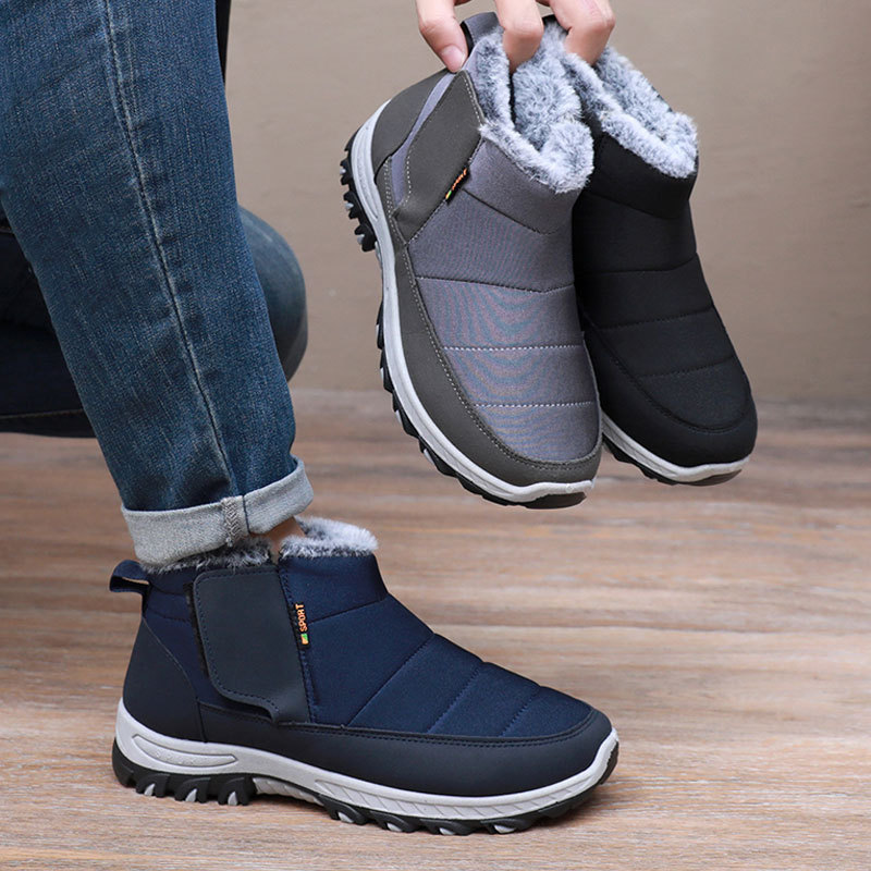Herren-Winterstiefel mit Klettverschluss