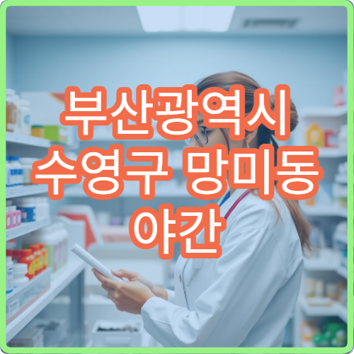 부산광역시 수영구 망미동 야간 약국 심야 이용