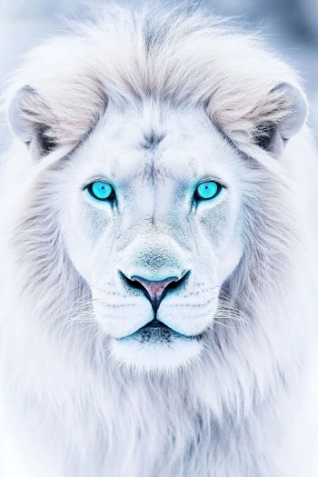 White Lion Face Picture