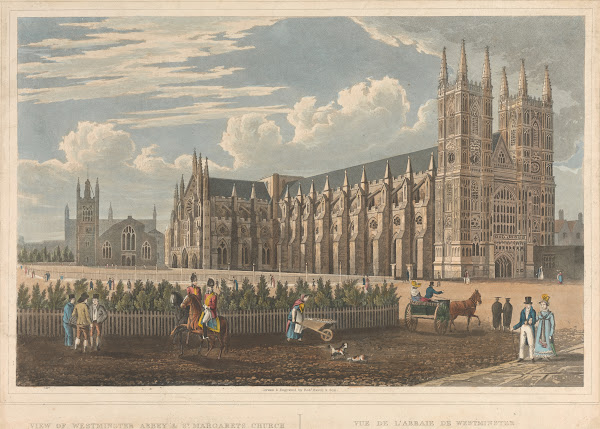 View of Westminster Abbey and St Margarets Church