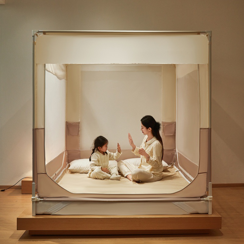 Mosquito net with frame, 3 doors, protective frame