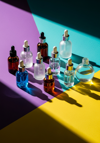 Assorted Serums Vibrant Color Block
