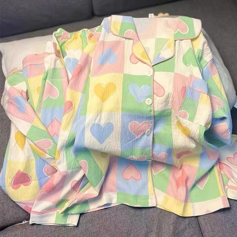 Women's Pajama Set, Long Sleeve, Cartoon Design