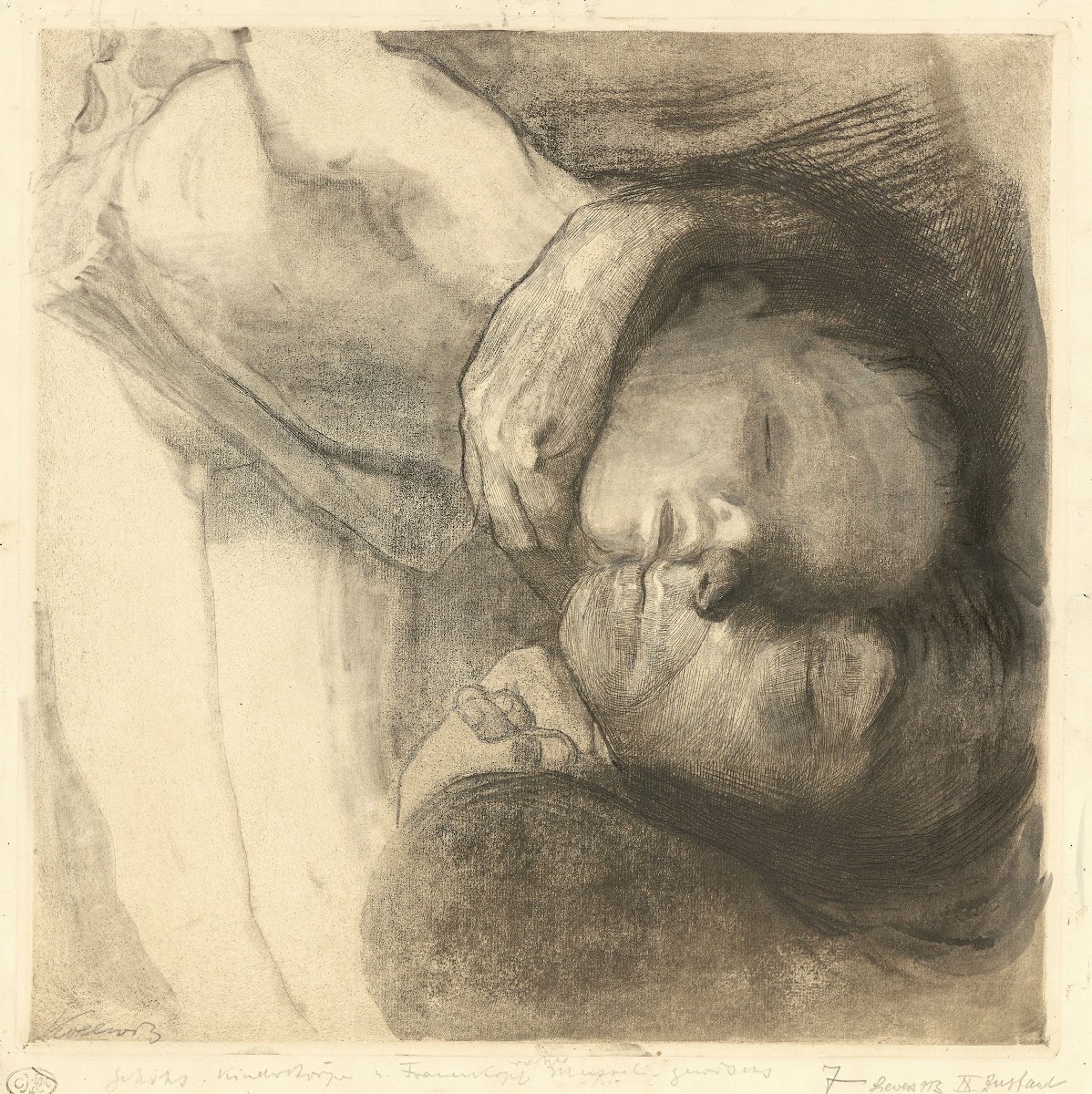 Tod Frau und Kind 1910