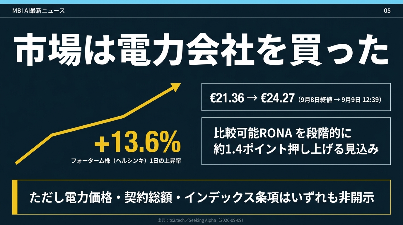 市場は電力会社を買った