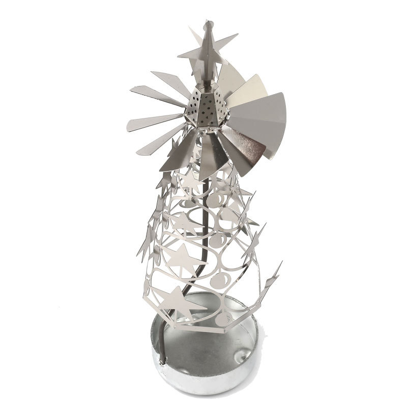 Rotierendes Windlicht aus Kupfer