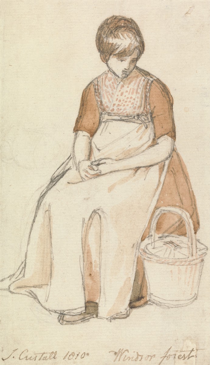 Seated Girl with a Basket 1810