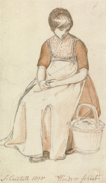 Seated Girl with a Basket 1810
