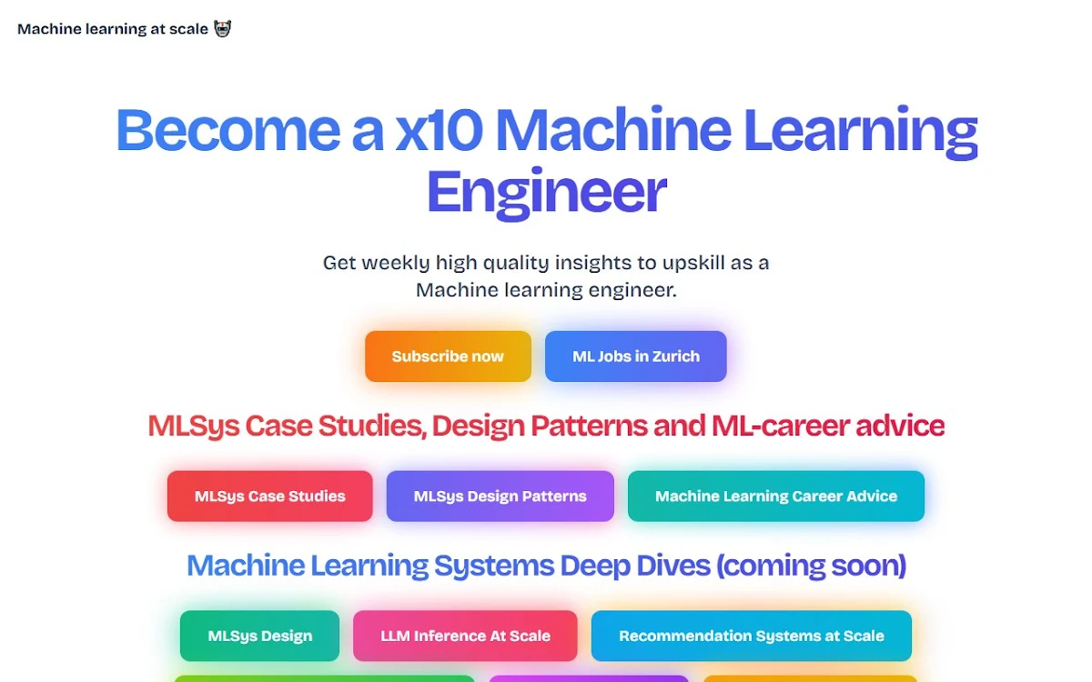 Captura de Machine learning at scale
