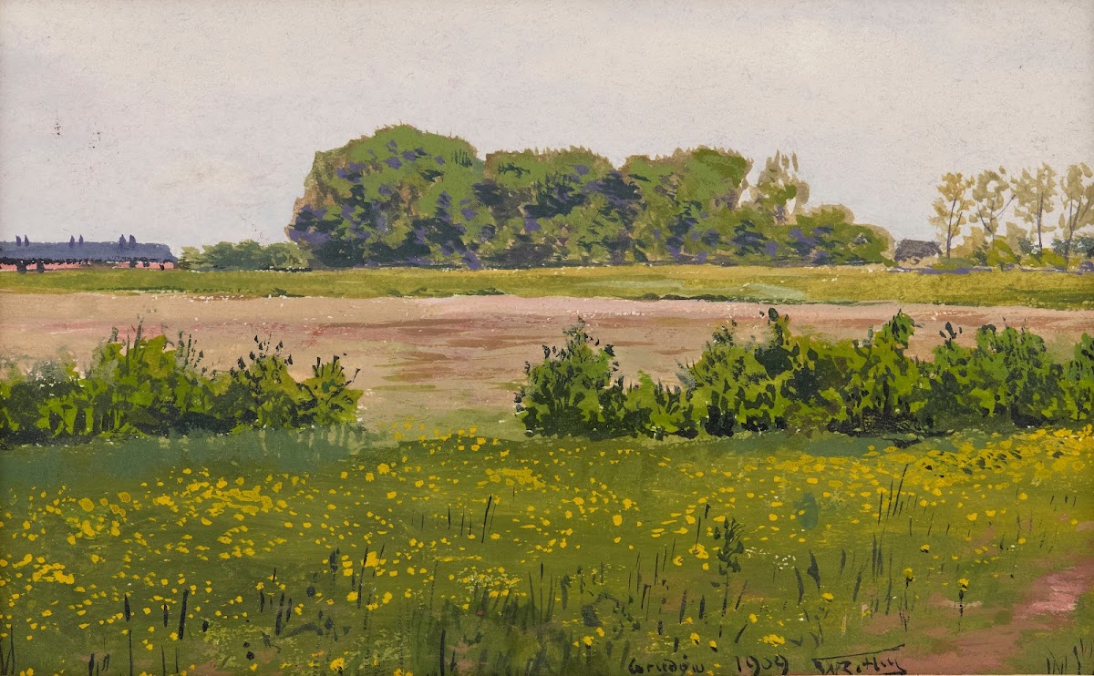 Landscape in Grudów 1909