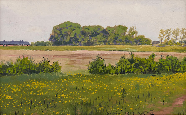 Landscape in Grudów 1909