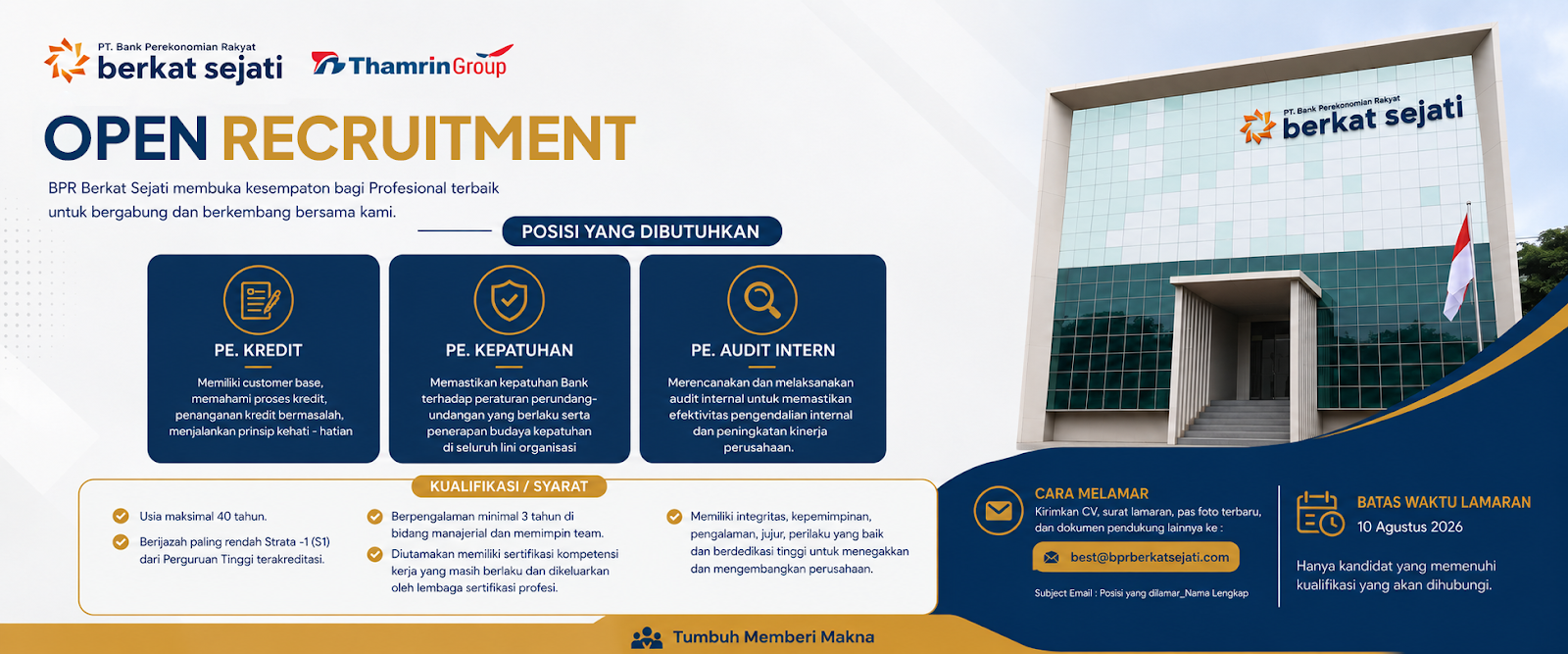 Open Recruitment PE Juli 2026