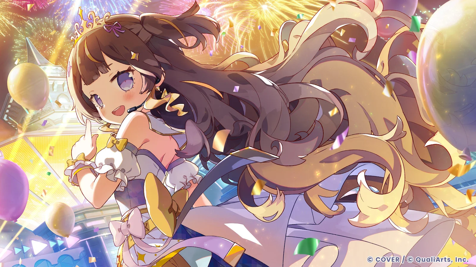 Tokino Sora Hololive Stage - Digital Anime Art 4K Wallpaper (3840x2160)