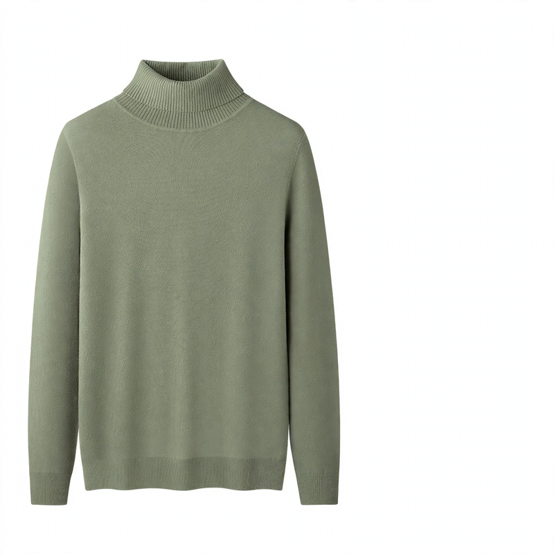 Herren-Rollkragenpullover, gefüttert, Modal-Mix, 350g