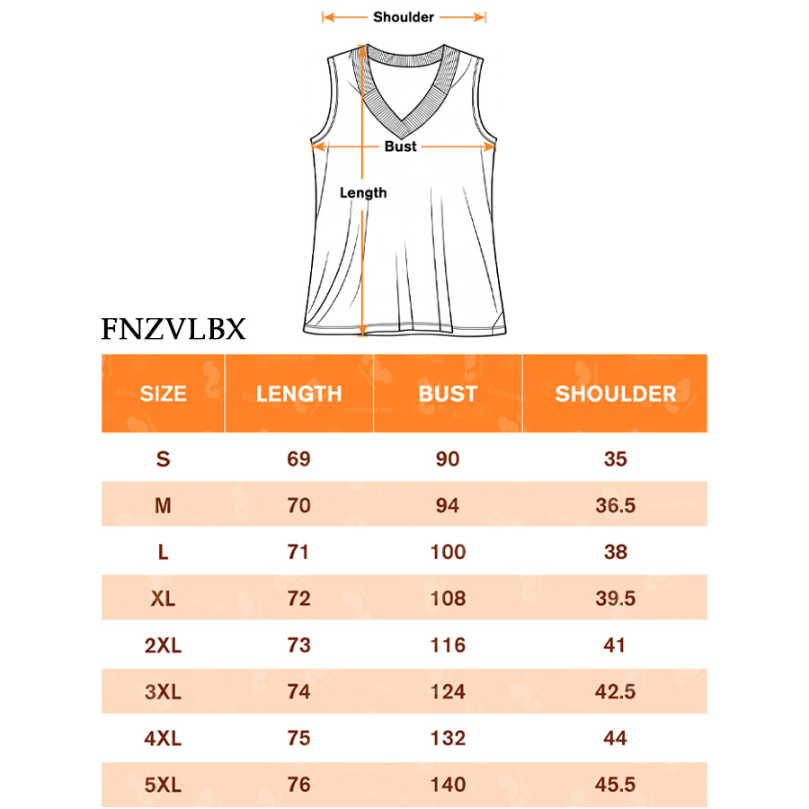 AOP Imitation Denim V-neck Vest