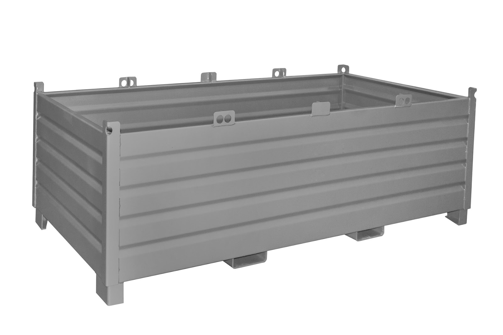 Verzamelcontainer-System SBS 2000, gelakt, Muisgrijs
