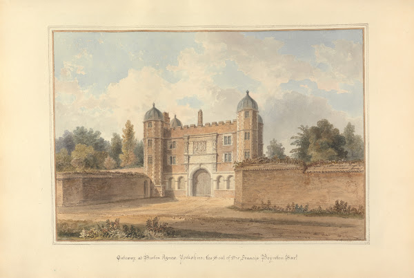 Gateway at Burton Agnes Yorkshire the Seat of Sir Francis Boynton Bart 1819
